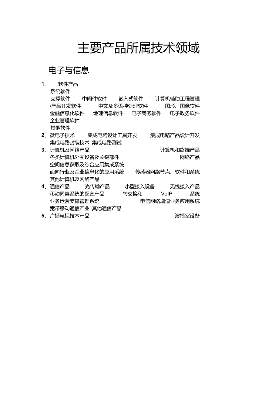 技术开发驱动下的产品创新与技术领域解析